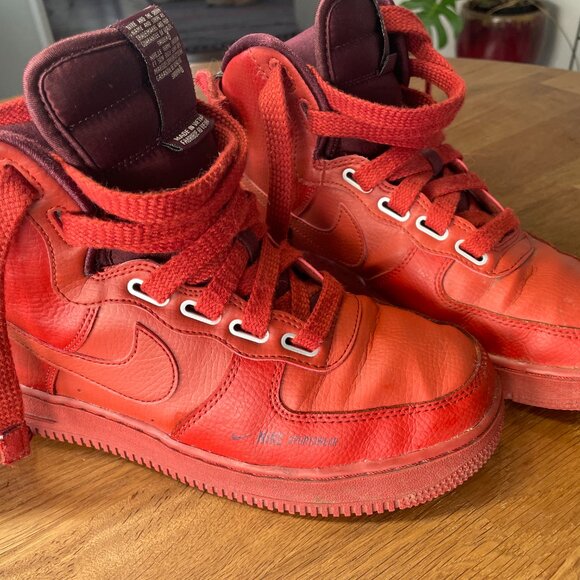 Nike Air Force 1 High Utility "Dune Red" - Women's Size 9 - Picture 7 of 9